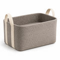 Foldable Felt Storage Basket with Wide Carry Handles